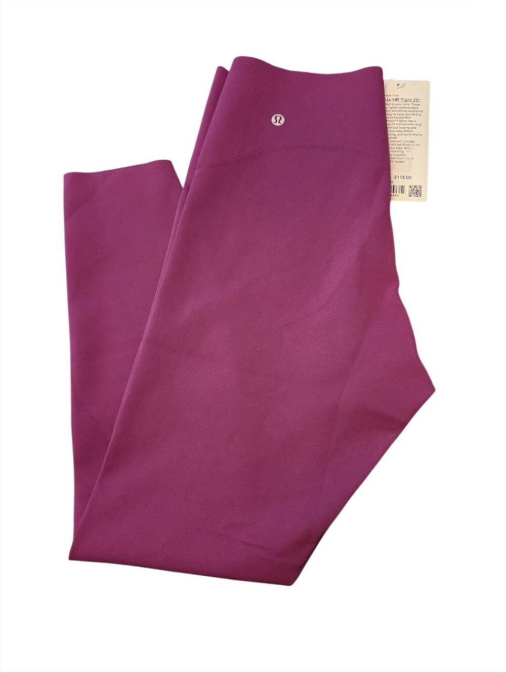 Lululemon Glow Up High Rise Tight 25" chilled grape purple leggings 10 NWT